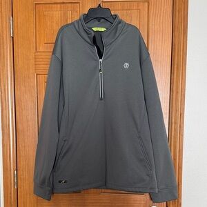 IZOD Men’s PerformX Zip Pullover Dark Gray XXL